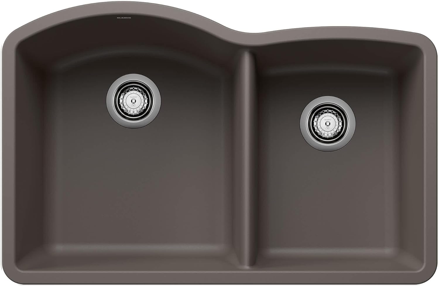 BLANCO, Truffle 441284 DIAMOND SILGRANIT 60/40 Double Bowl Undermount Kitchen Sink, 32" X 21"