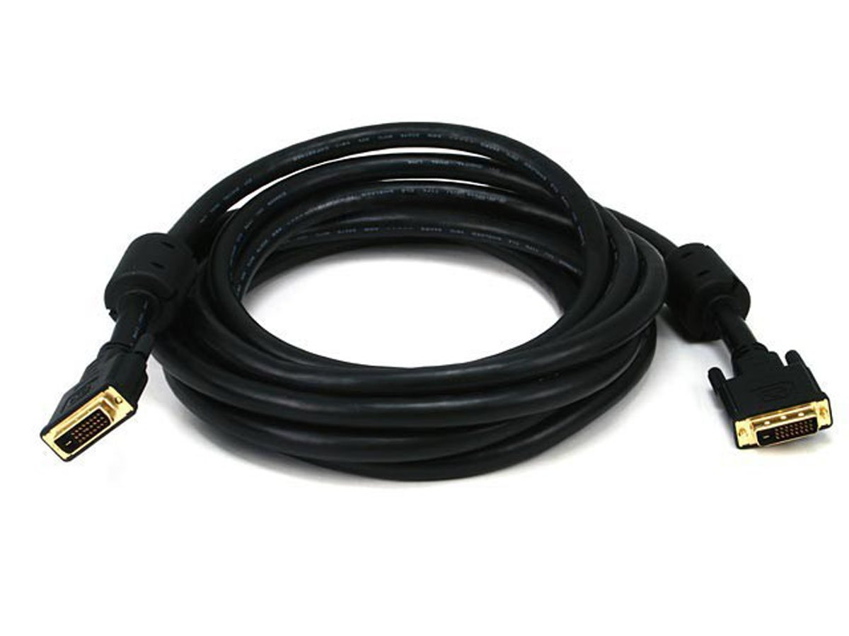 Monoprice 15FT 24AWG CL2 Dual Link DVI-D Cable - Black