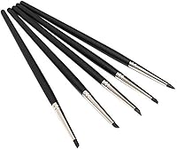 Vista 1 de COMIART 5pcs Flexible Clay Sculpture Tools Silicon Color Shaper Brushes Size 0