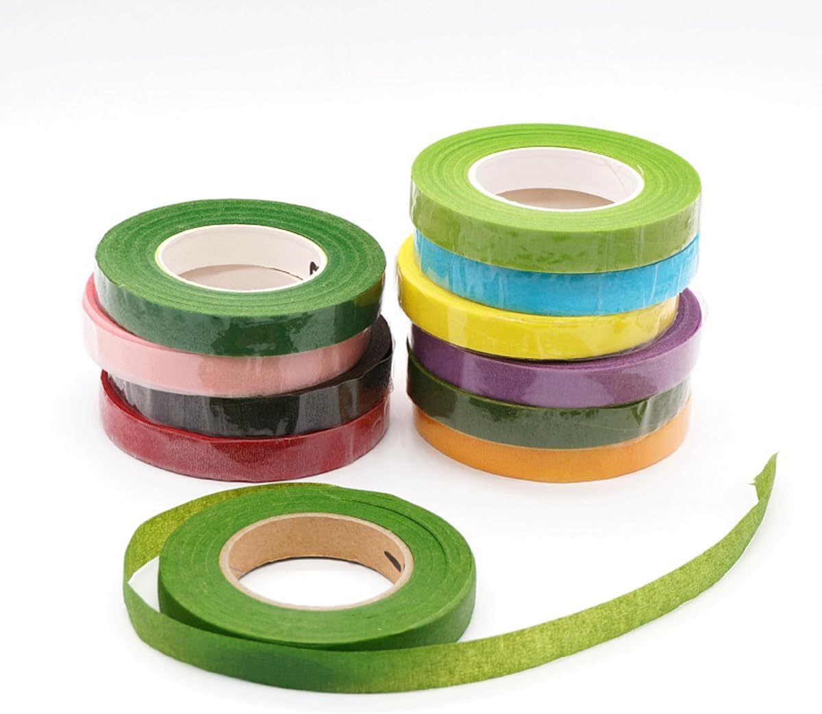 ECYC Ltd 30 Yard 1/2" Wide Floral Tape Flower Wrap Adhesive Tape, Waterproof Flower Paper Tape Floral Stem Wrap Tape for Bouquet Stem Wrapping, Corsages Craft Projects or Florist Wraps, Coffee
