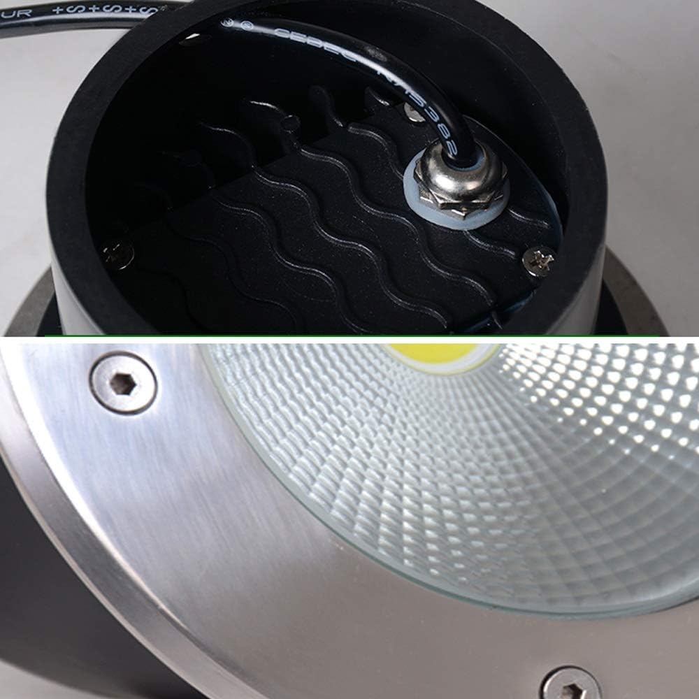 Recessed 3W/ 5W/7W/10W/15W/20W/30W LED Embedded Underground Lamp Square Ground Buried Floor Lamp Light Source IP65 Waterproof Stainless Steel