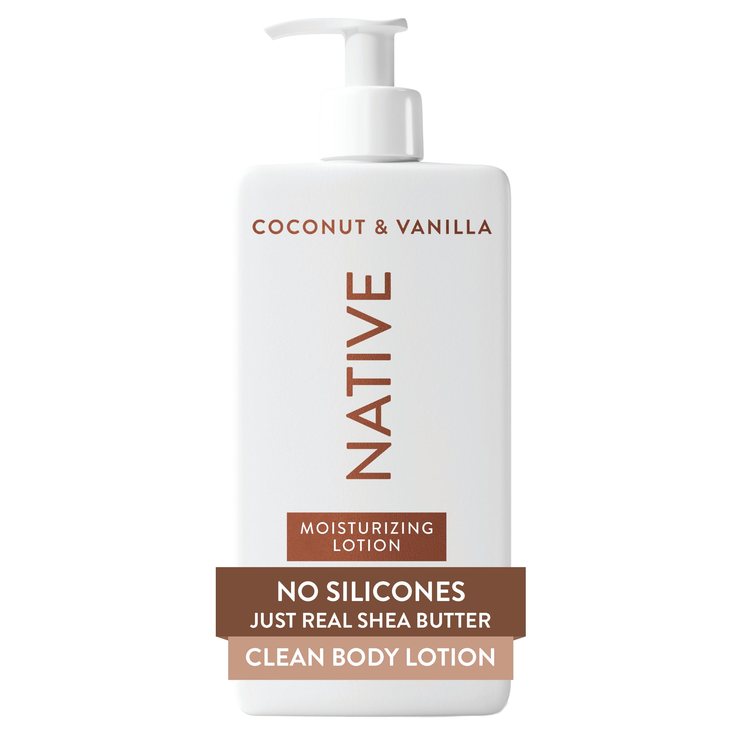 Native Body Lotion Contains Naturally Derived Plant-Based Moisturizers for Women and Men | Restores Dry Skin, Coconut & Vanilla, 16.5 fl oz