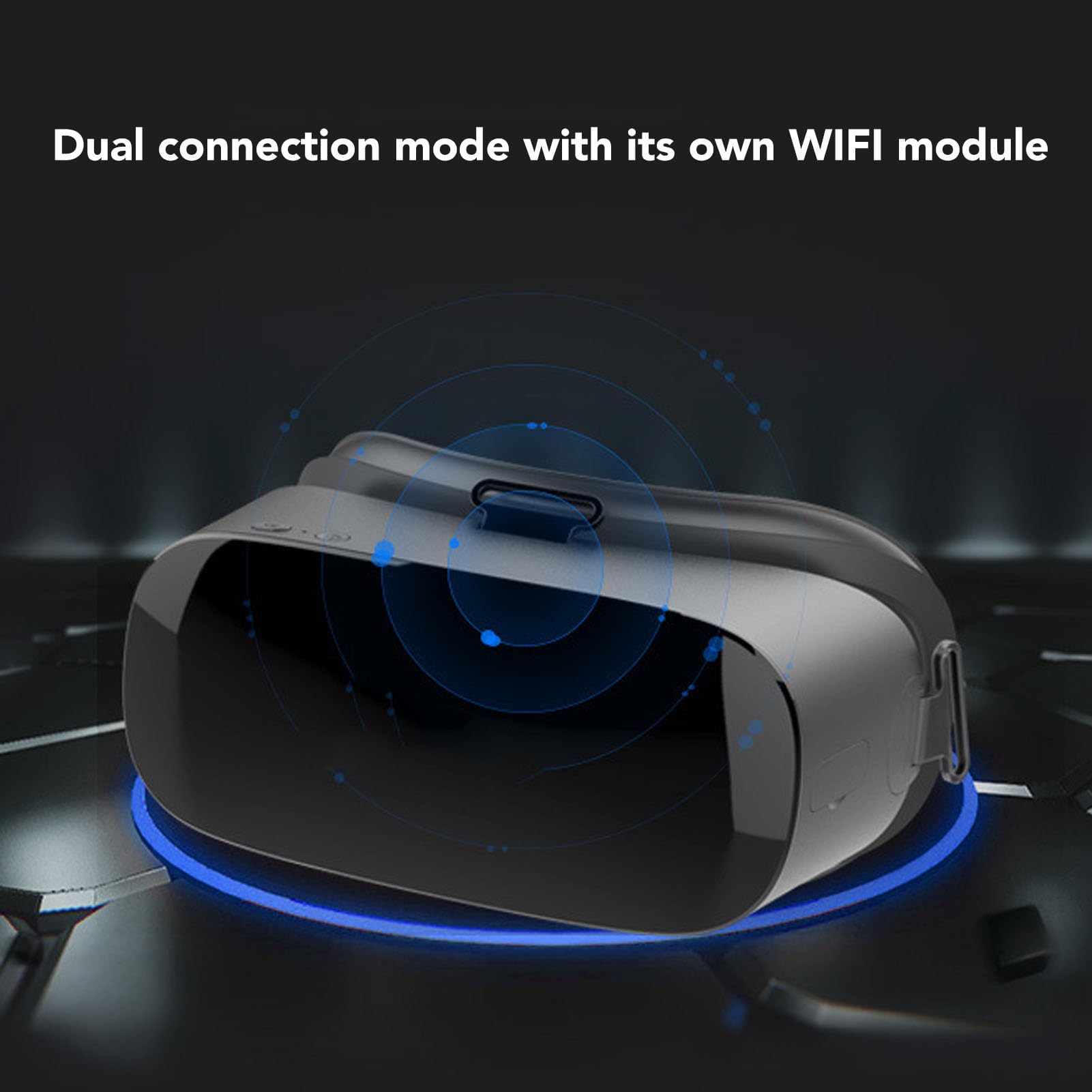 Cuffie per realtà Virtuale, 2.4G / 5G WiFi Bluetooth Occhiali 3D VR Cuffie per realtà Virtuale VR, Rilevamento del Corpo a Nove Assi, Connessione OTG per Film Giochi Occhiali VR