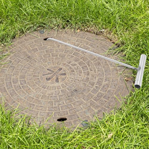 Outil de traction robuste pour plaques d'égout et portes de garage