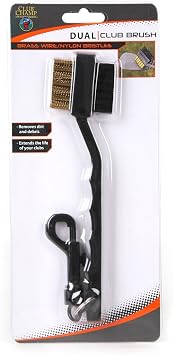 Intech Two-Sided Golf Club Cleaning Brush , Black