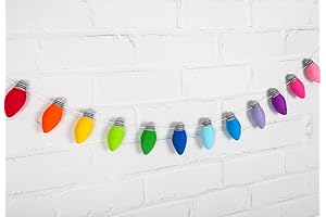 Whaline Christmas Garland Felt Light Garland