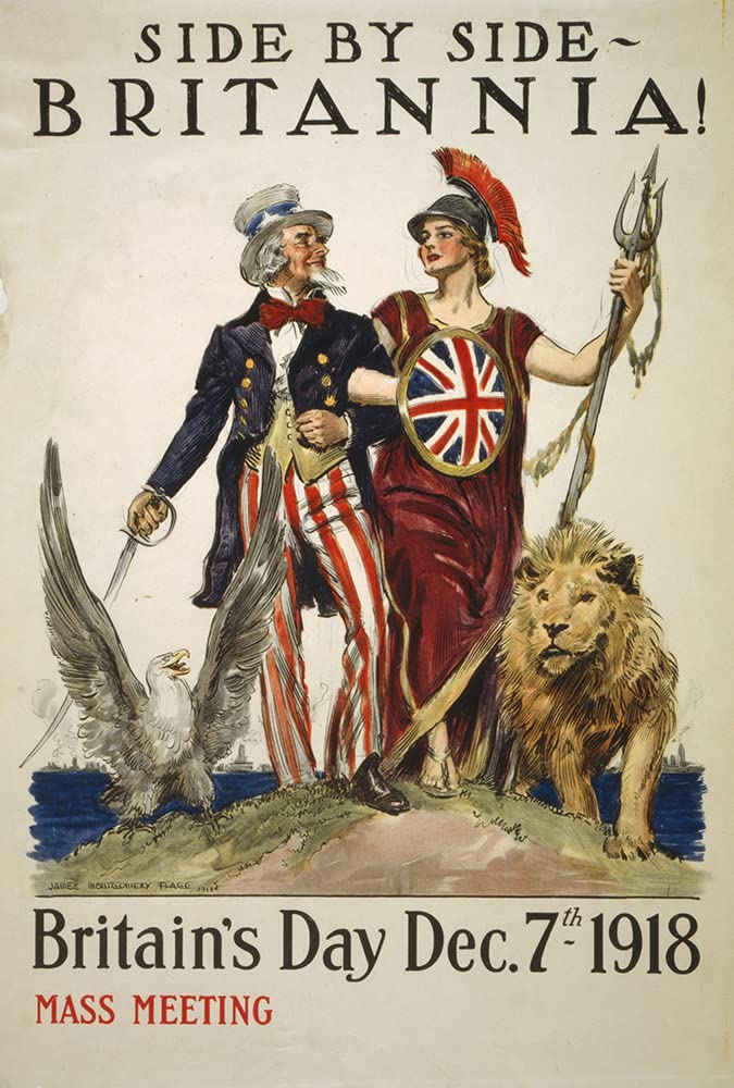 イギリス シルクスクリーン ポスター UK ヴィヴィアン アート 57cm Amazon.com: ArtDirect Side by Side - Britannia! Britain's Day Dec