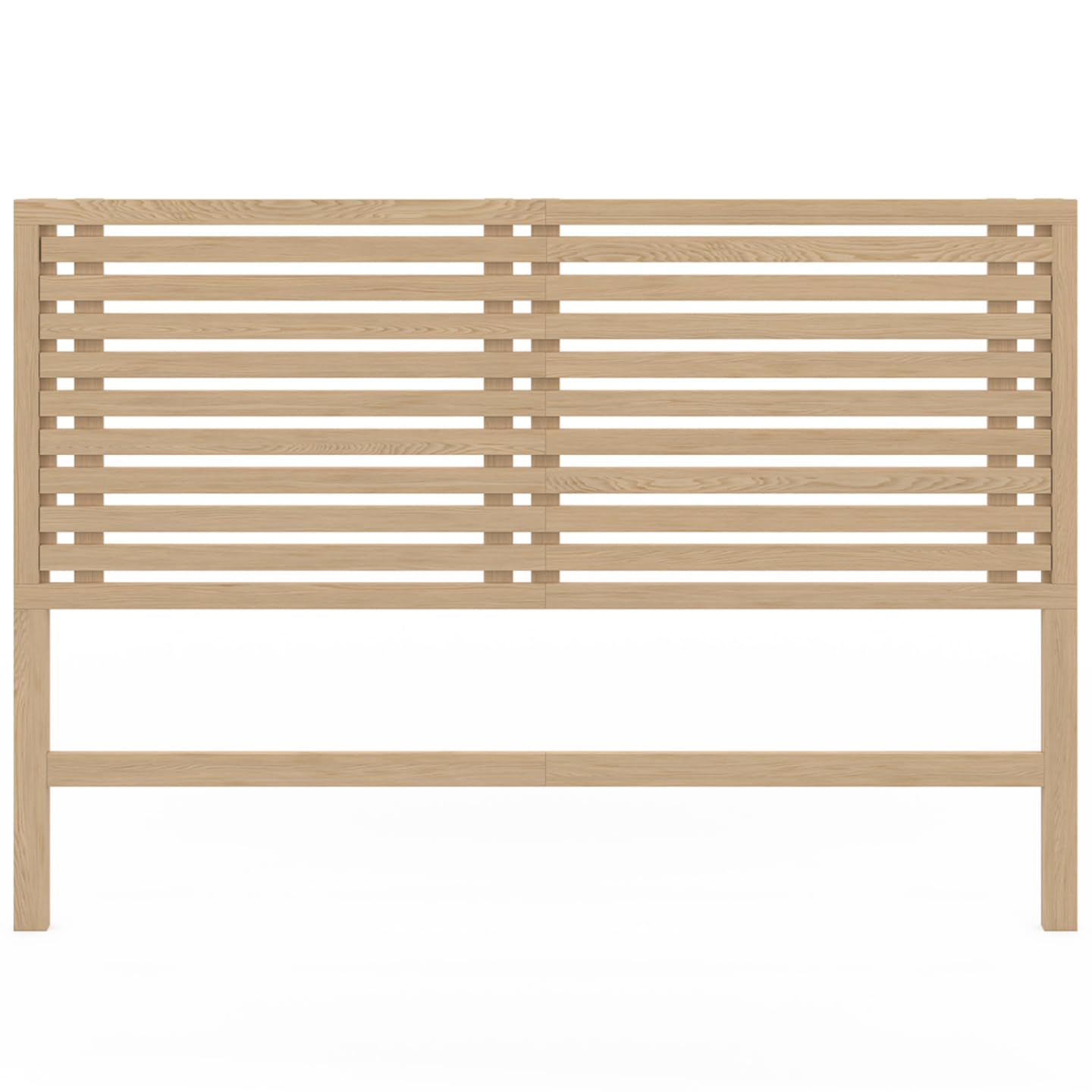 IDMarket - Cabecero de cama con patas AVA (160 cm, madera clara)