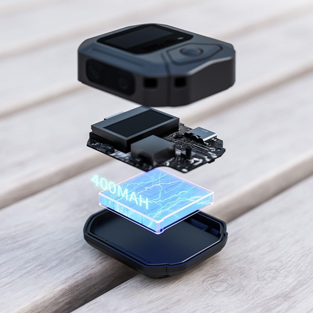 per gps BT Telecomando per Insta360 X5 Action Cam 25m | Schermo monitor in tempo reale, per tracciamento GPS, costruzione ABS, controllo a lungo raggio di 25 m