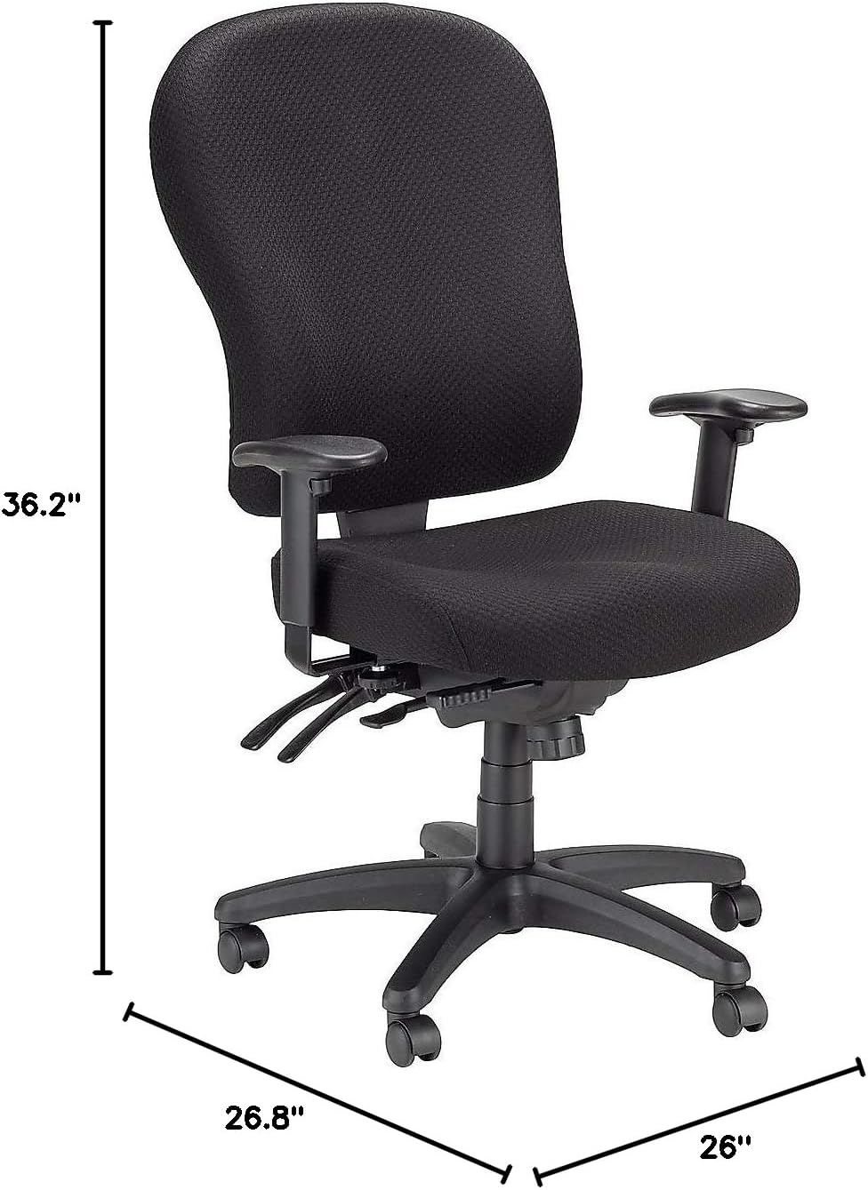 Dimensions of Tempur-Pedic TP4000 Fabric Task Chair