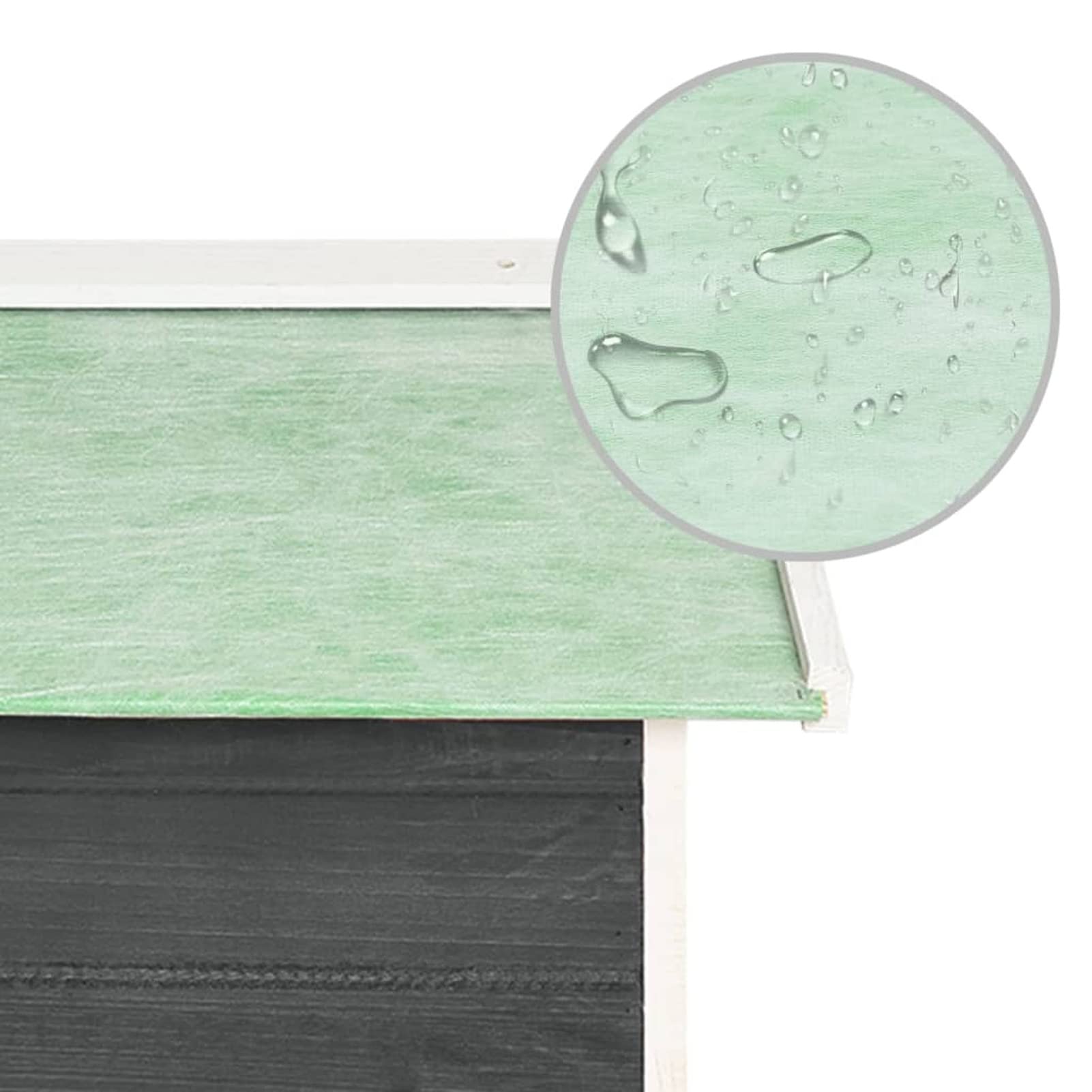 Tidyard Abri Robot Tondeuse Bois - Protège de la Pluie et des UV - Design Rustique - 72x87x50 cm