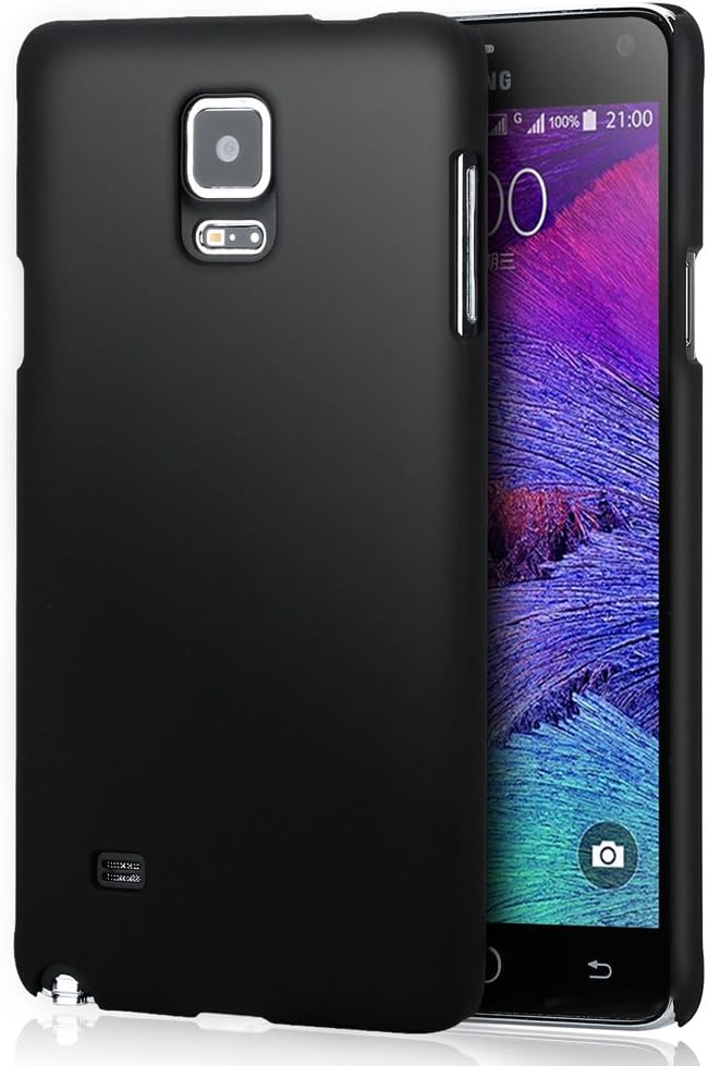 Galaxy Note 4 Case - Noot Basics Ultra Slim Fit Smooth Black Hard Cover Case for Galaxy Note IV SM-910 - Black - Eco Friendly Packaging