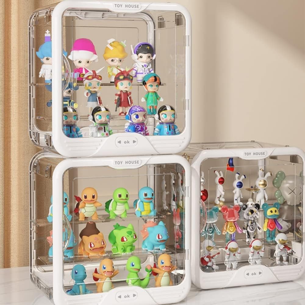 Amazon.co.jp: Ladfrolフィギュアケース 360°透明 コレクション