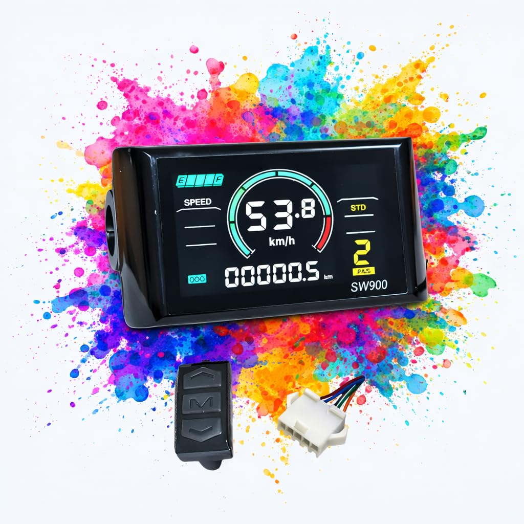 E-Bike Color LCD Display SW900 COLOUR Model Electric Bike Screen for E-bike Conversion Kits