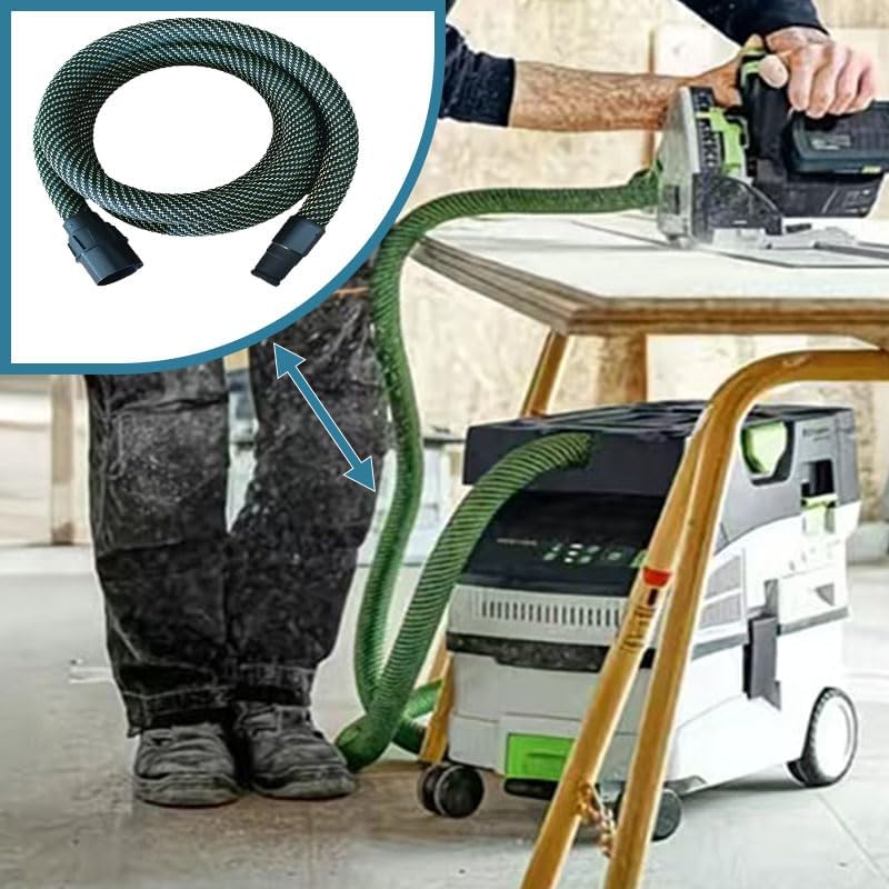 Dust Extractor Hose D27/32x7M For Festool Vacuum Suction Hose, Compatible With Festool Ct 26/36/48 Ct 15/25 Ct Mini and Ct Midi Vacumm, Suitable for Sanders, Track Saw And Other Power Tools, 7M