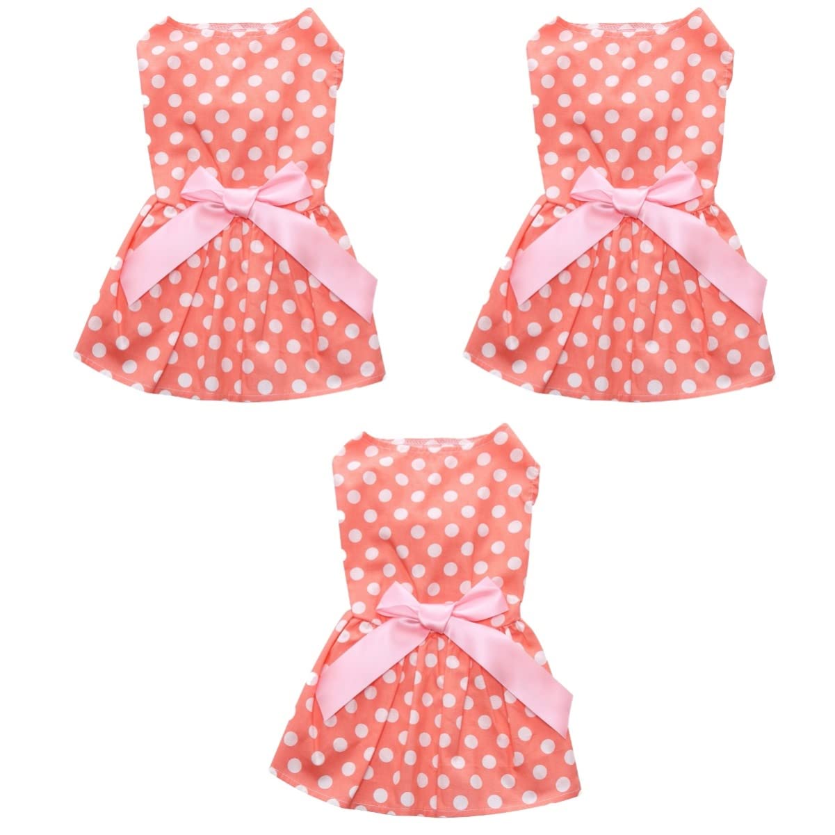 Robe pour chien et chiot POPETPOP | Vêtements animaux de compagnie avec nœud orange