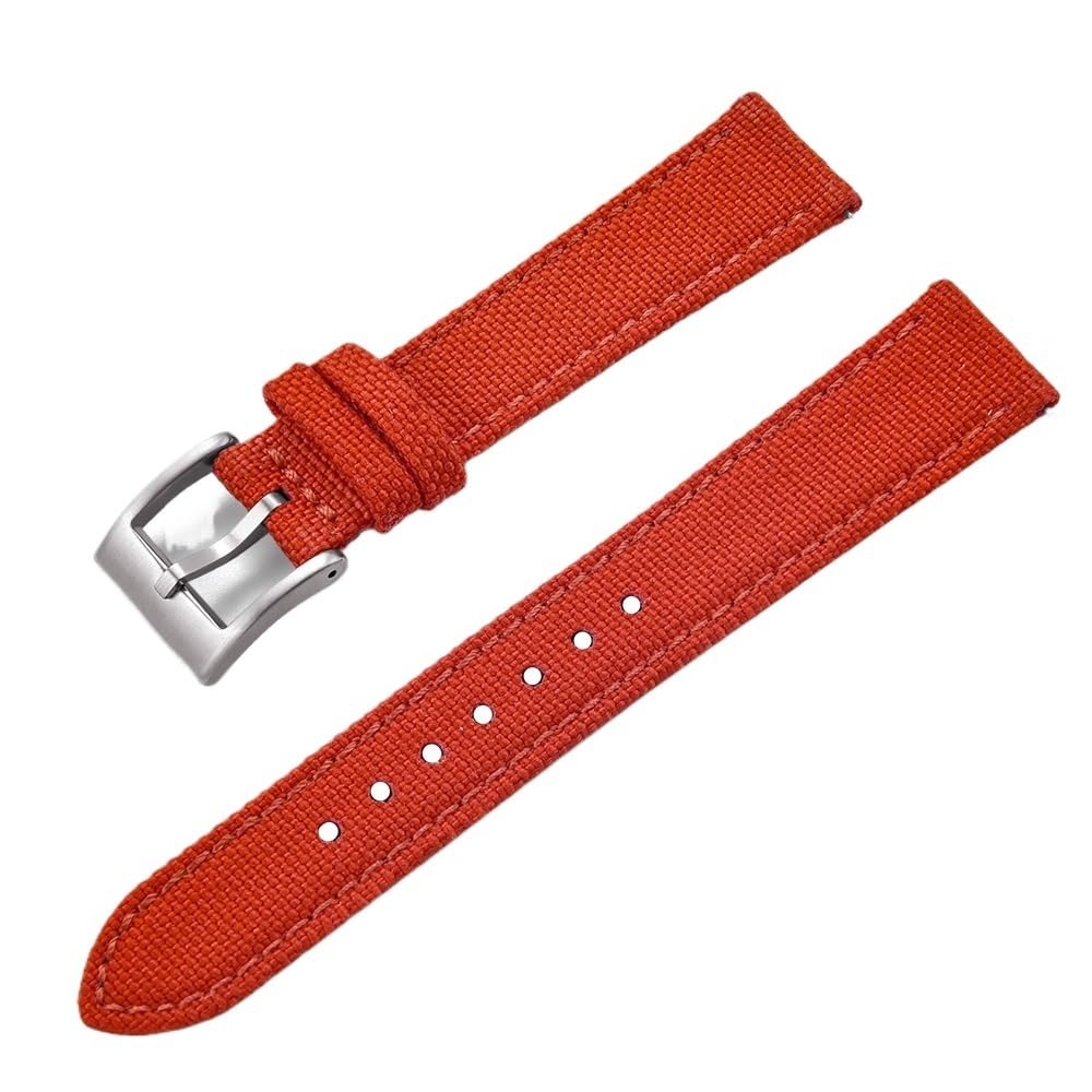 Cinturini classici in nylon, orologio a sgancio ra Cinturino in pelle di tela di nylon 18mm 20mm 22mm Cinturino da polso in pelle di nylon Bracciale in tessuto di nylon vintage universale