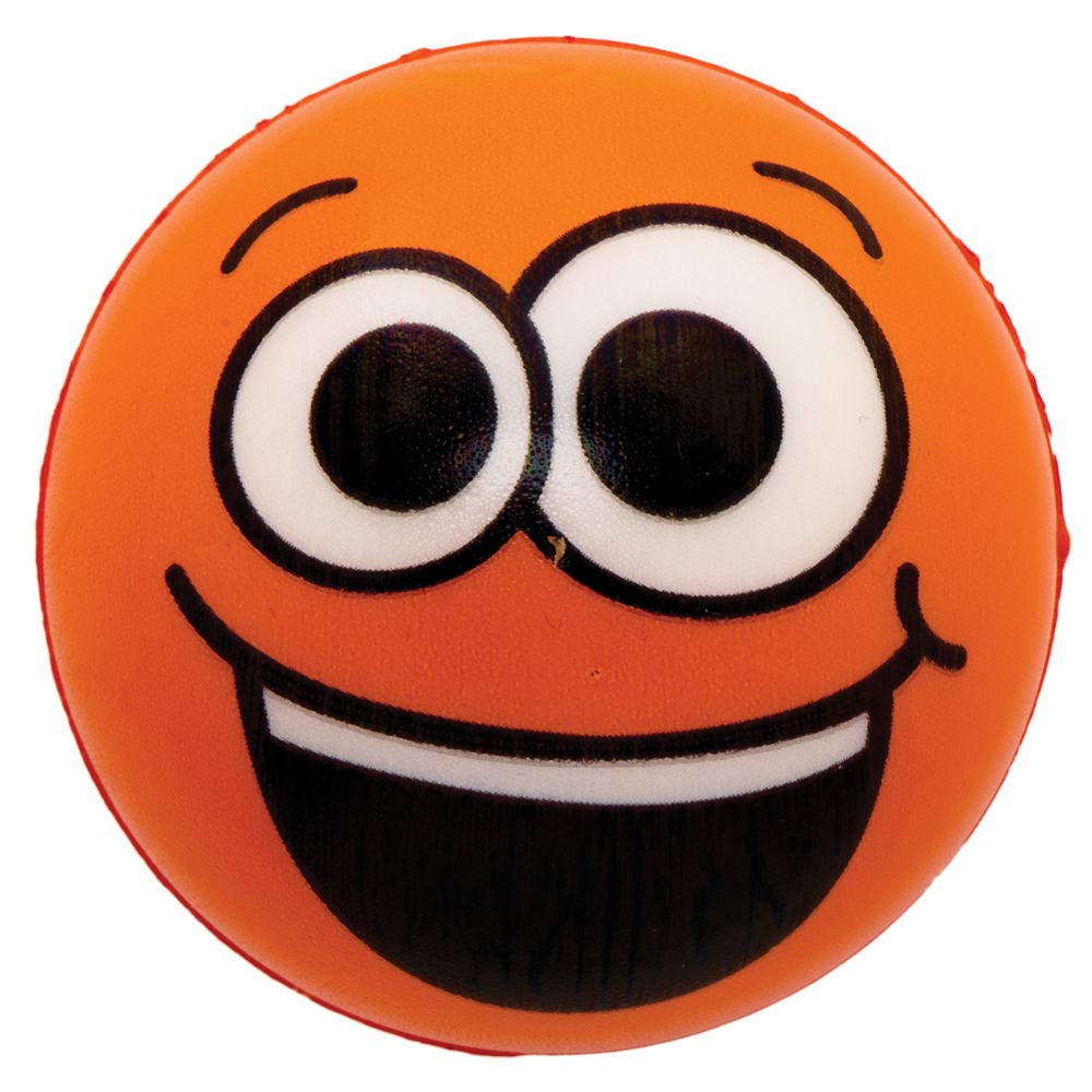 Baker Ross AX362 Funky Face Squishie Ball – zestaw 6 sztuk, bouncy Jet Ball idealna do dziecięcych torebek imprezowych, upominków, kieszonkowych zabawek lub małych prezentów dla dzieci