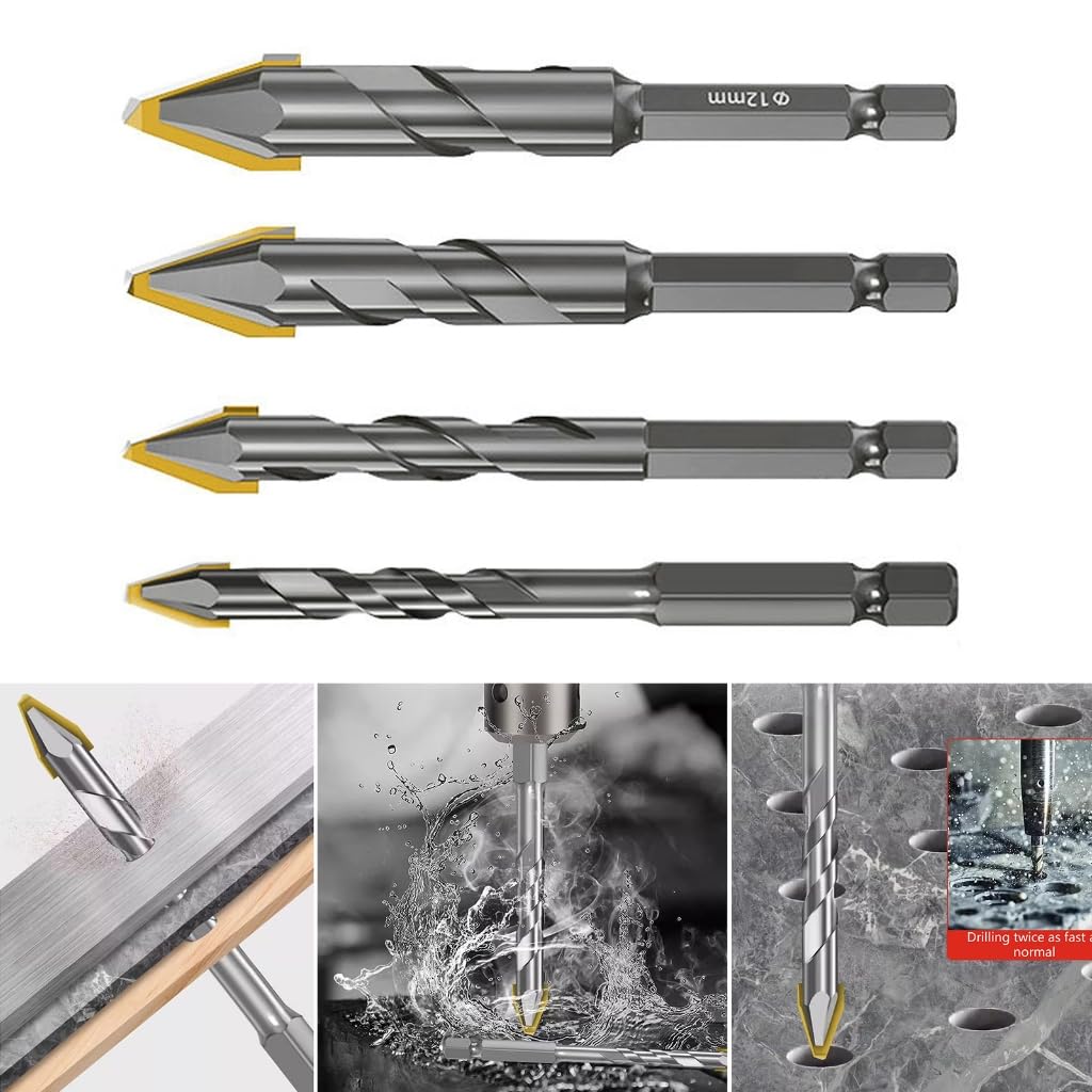 Oblique Head Eccentric Drill Bit Highs Strength Hex Shank TriangleDrill Bit