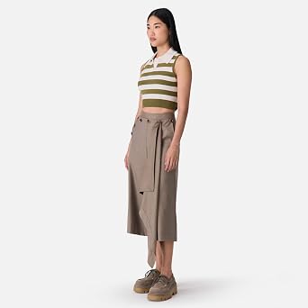 Leather Belt Back Top