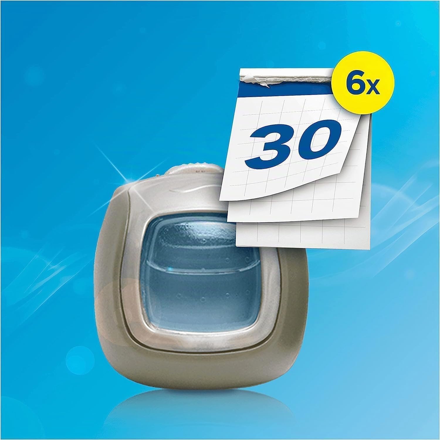 Ambi Pur Car Océano Difusor Y Fragancia Para Ambientador De Clip Para Coche 2ml 6 Unidades, EliminarLos Olores En El Coche