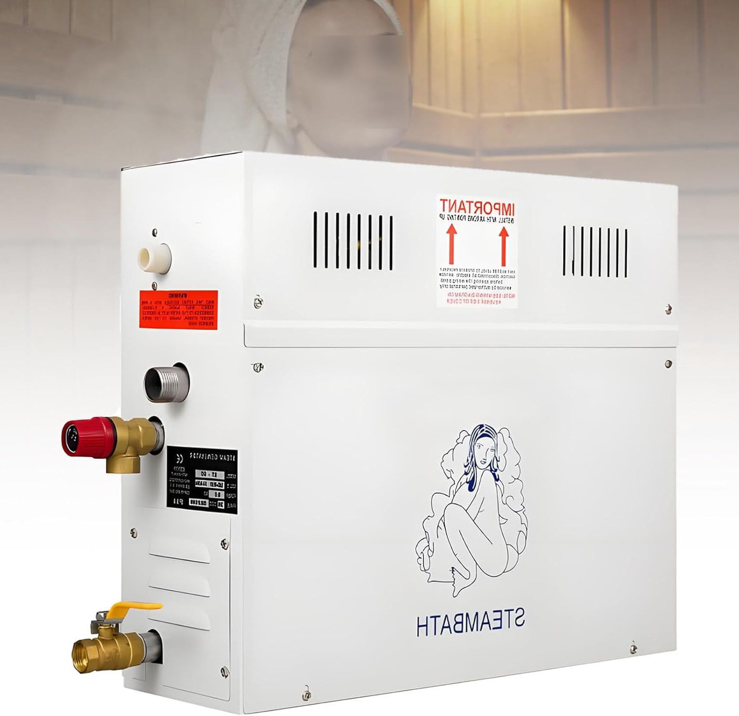 Kit de douche vapeur avec affichage numérique pour hammam à la maison