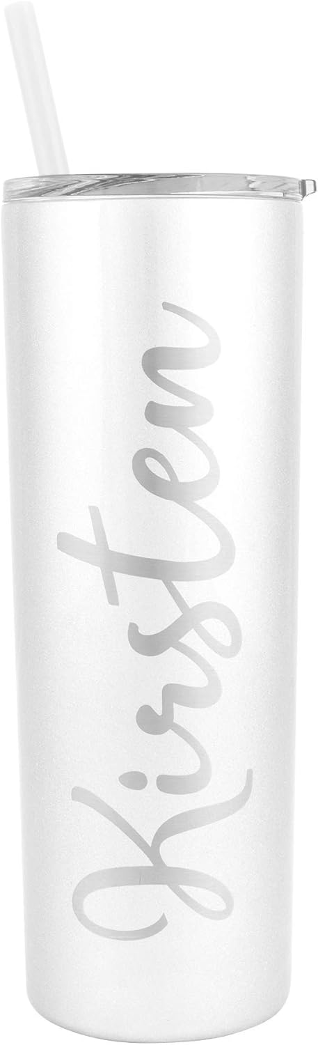 Madi Kay Designs Bridesmaid Party Gift Stainless Steel Tumbler Personalized Girls Weekend Gift Tumbler Water Bottle 20 oz