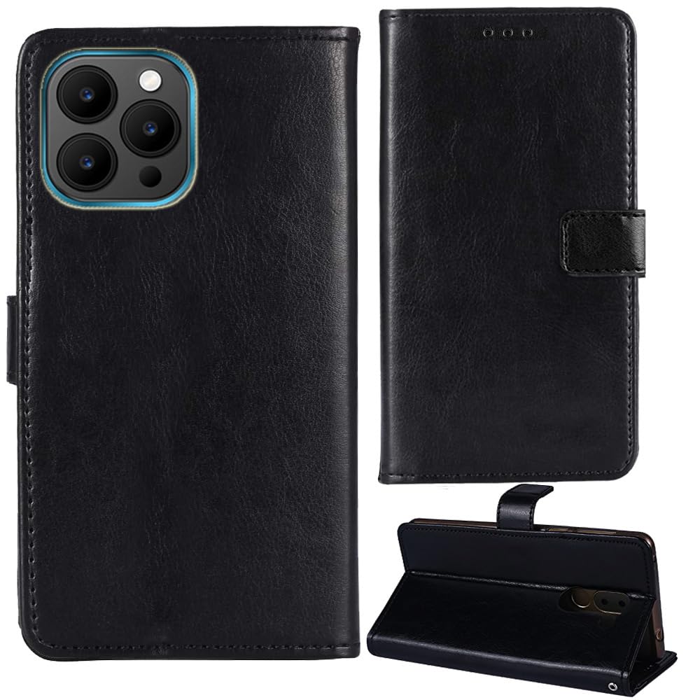 Stand Retro Flip Leather Case Protector Bumper For Invens NOTE 12P 6.56" Protection Phone Cover Skin Folio Wallet Magnetic (Blue) — view 11
