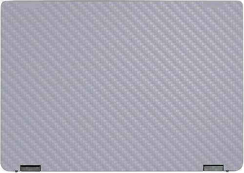 MightySkins - Funda de fibra de carbono compatible con Lenovo IdeaPad Flex 5 de 16 pulgadas (2022), kit de envoltura completa, gris sólido, acabado