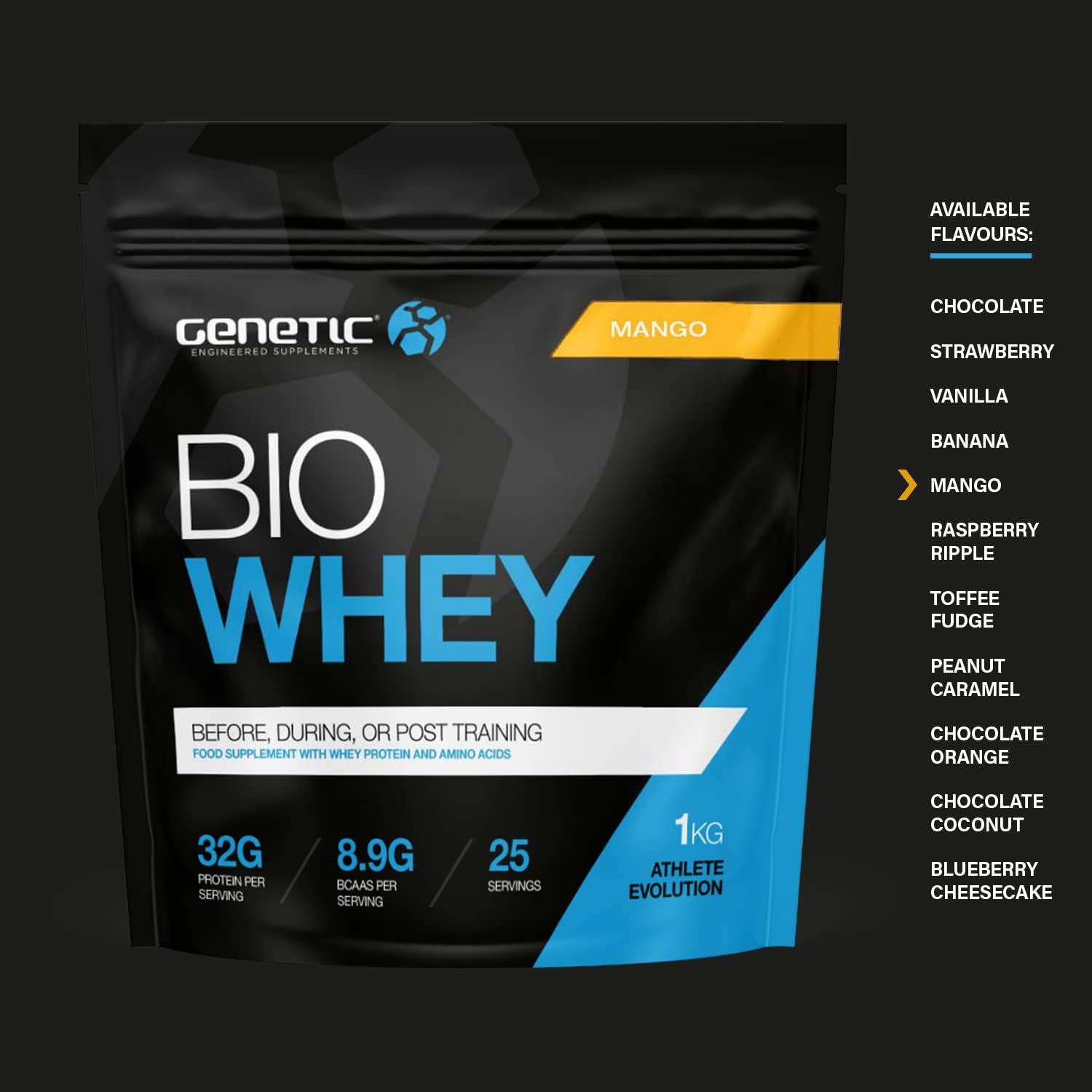 Genetic Supplements Whey Protein Powder, Whey Protein, Muscle Building Powder with BCAAs, Muscle Repair, Protein Shake, Mango - Image 5