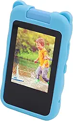 Fabater Brinquedo de Telefone Inteligente 48MP 1080P Câmera Giratória Leitor de Música para Crianças, Tela Sensível Ao Toque Brinquedo de Telefone de Aprendizagem Com Capa de Silicone