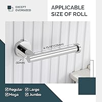 Vista 7 de Angle Simple SUS304 - Portarrollos de papel higiénico de acero inoxidable para baño, cromo pulido, soporte de pared