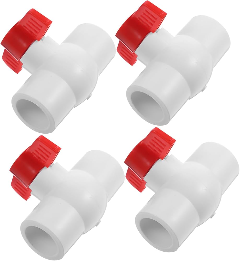 Amazon.co.jp: Anneome 4個パック 20mm PVC バルブ 赤 Tハンドル