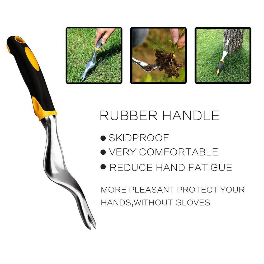 BE-Tool Lot de 3 désherbeurs de jardin avec poignée ergonomique en alliage d'aluminium pour enlever les pissenlits, chardons et autres mauvaises herbes