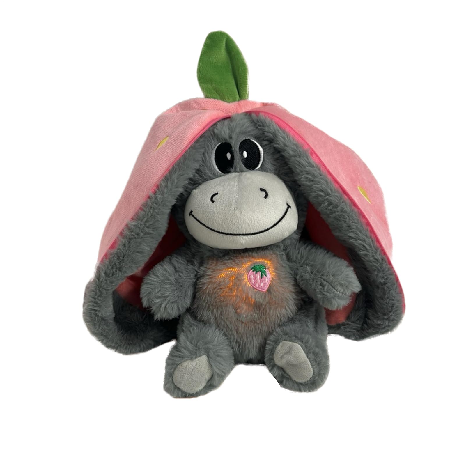 Zestivra 325g Breathing Toy - Realistic Motion Plush Pillow, Soft Stuffed Animal | Musical Light-Up Companion for Soothing, Educational Play, Nap Support, and Interactive Bedtime Fun