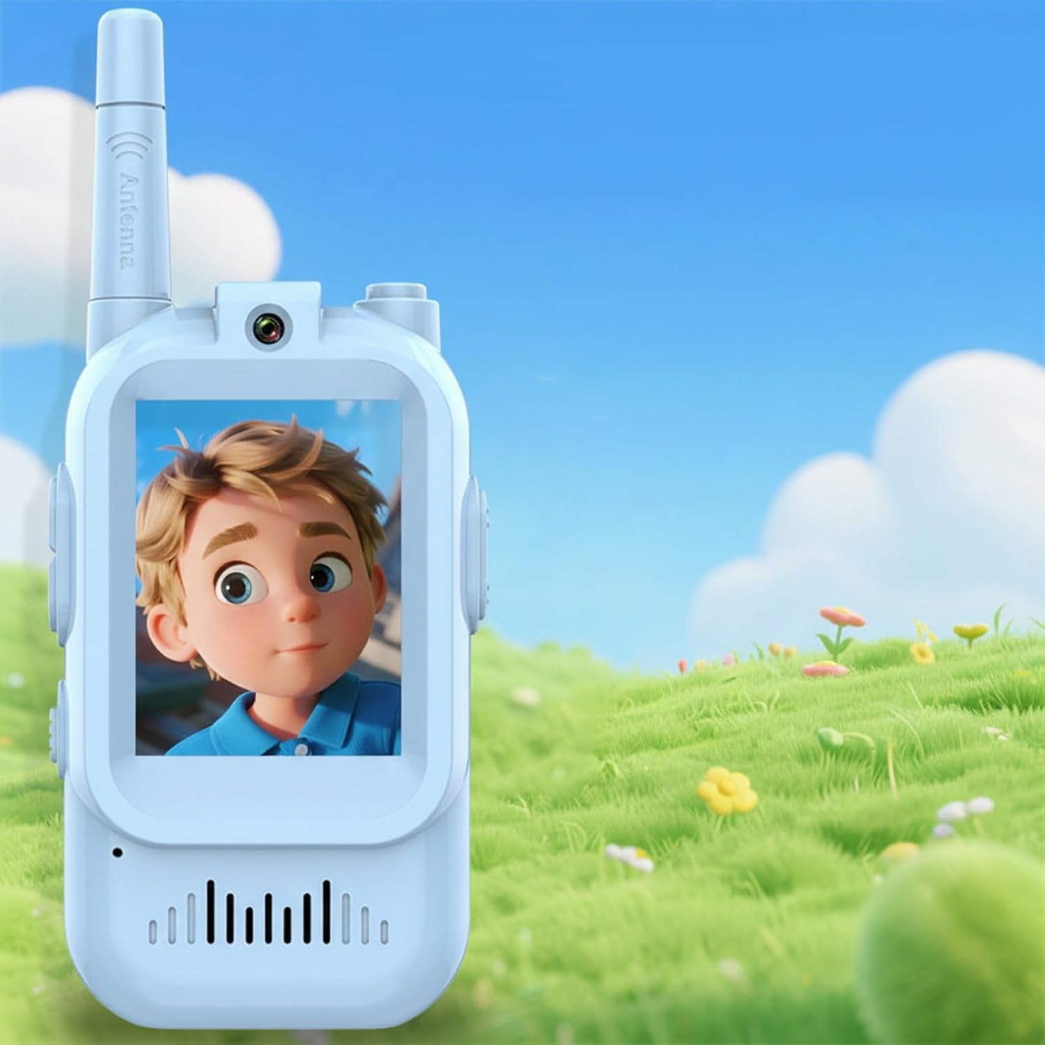 Video Walkie Talkies for Kids, 2 Pack Rechargeable Kids Video Walkie Talkies with Camera, Facetime Walkie Talkie for Indoor Outdoor Games, Camping, Hiking for Boys Girls Ages 3-12