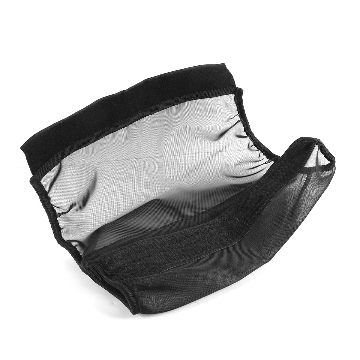 Polainas universales para caballos, de malla fina, antimoscas, transpirables, para reducir las pisadas (juego de 4), color negro.