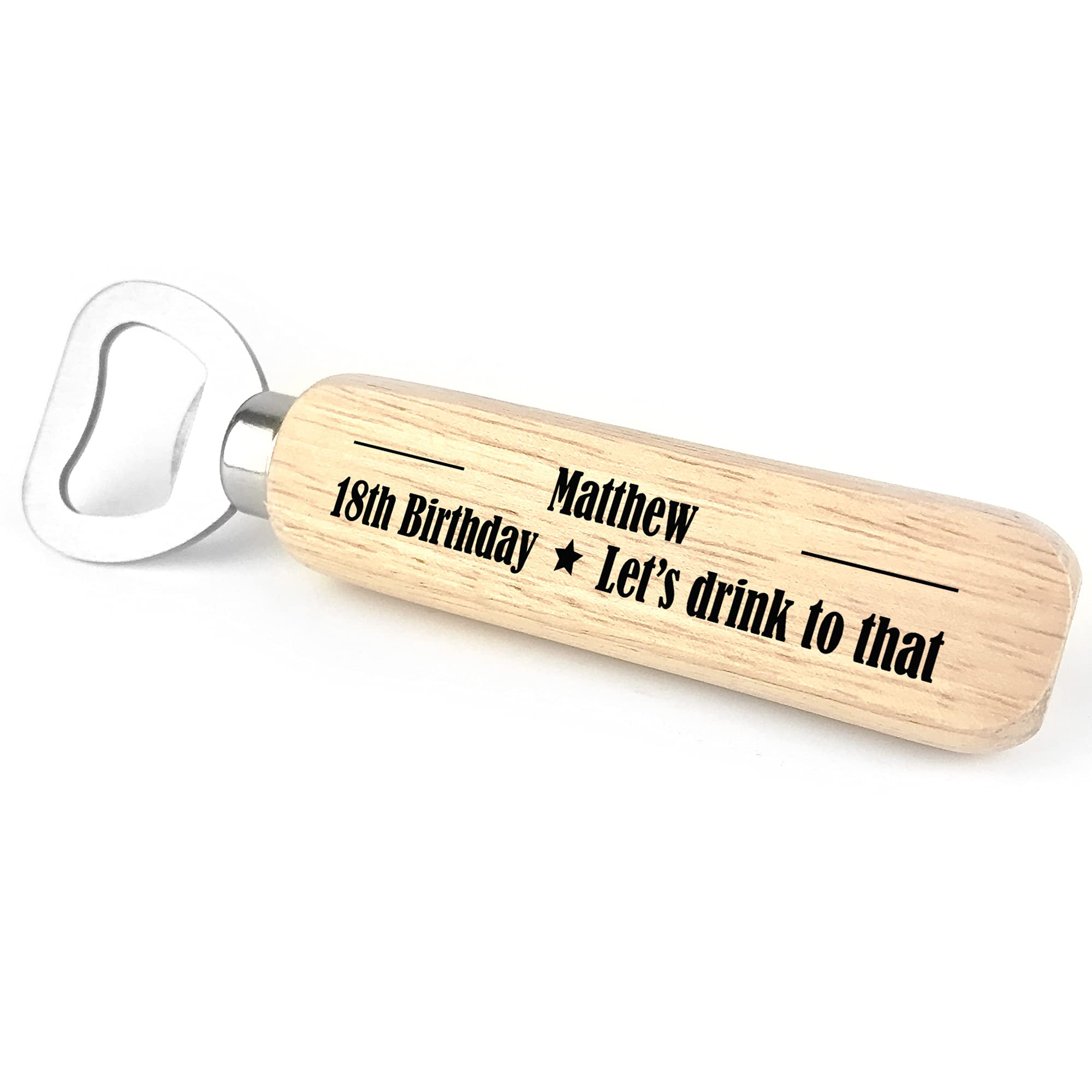 18th 21st 40th 50th Birthday Gift Personalised Bottle Opener Daughter Son Gift