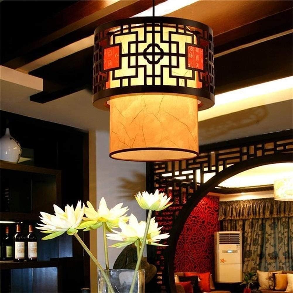 OUDINI Kitchen Island Ceiling Hanging Light Fixture,Chinese Style Lantern Pendant Light, Classical Lamps Chandelier,for Kitchen Island Dining Room Home Office