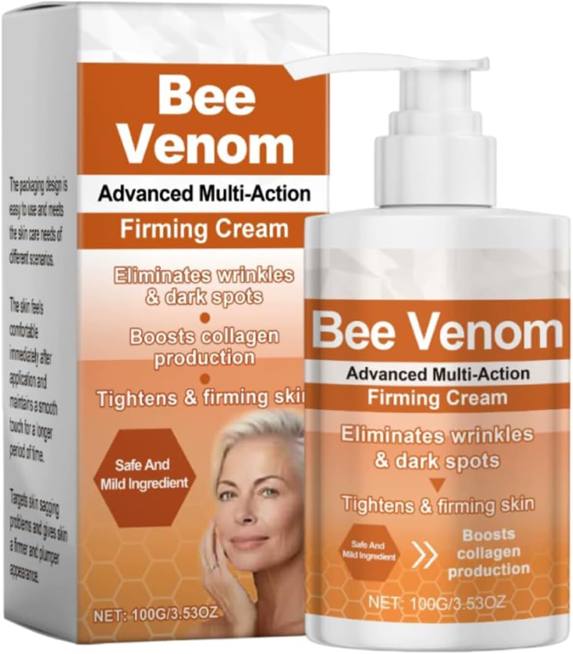 ApisDerm BotoxBee Advanced Multi-Action Firming Cream, Botox Bee Venom Wrinkle Removal Cream, Tightening & Moisturizing Body for all Skin Types