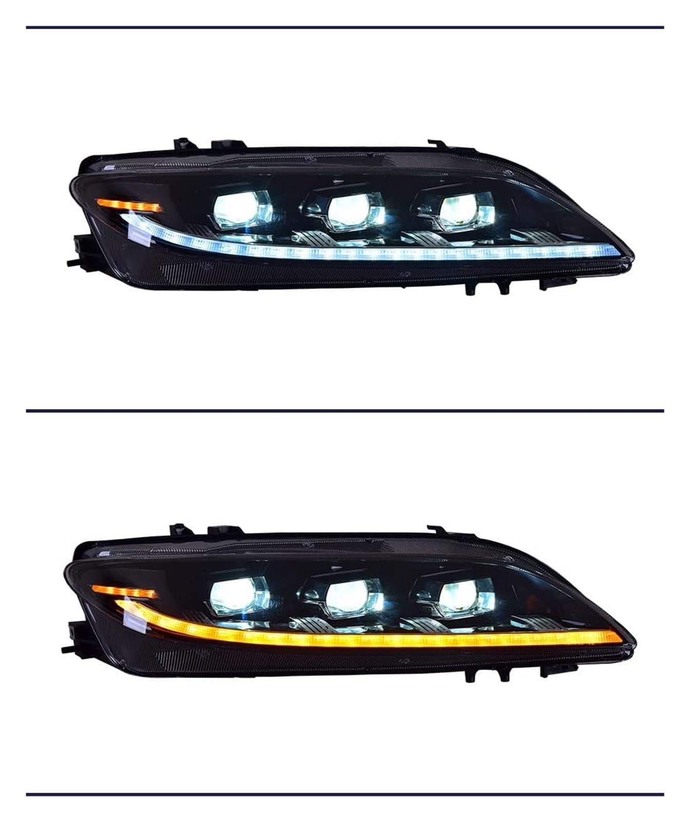 Ciloc Para Mazda 6 Para Mazda6 Para Speed ​​6 2002-2008 Conjunto Faros Delanteros Fuente Luz DRL Señal Giro Secuencial Luz Intermitente Retrovisor Lateral
