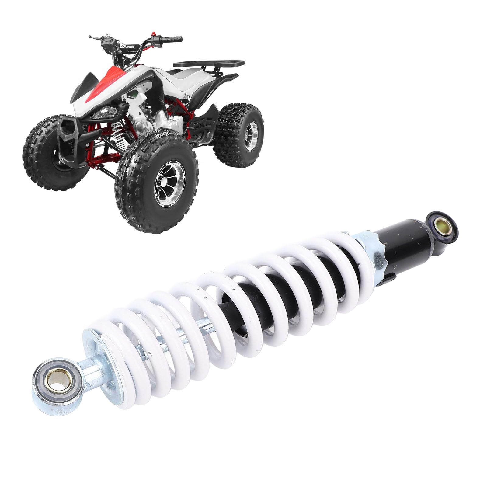 Ammortizzatore Per Moto 280mm Con Molla Regolabile Da 8mm, Carico 220LBS, Sospensione Ad Alta Resistenza Per Bike E Scooter