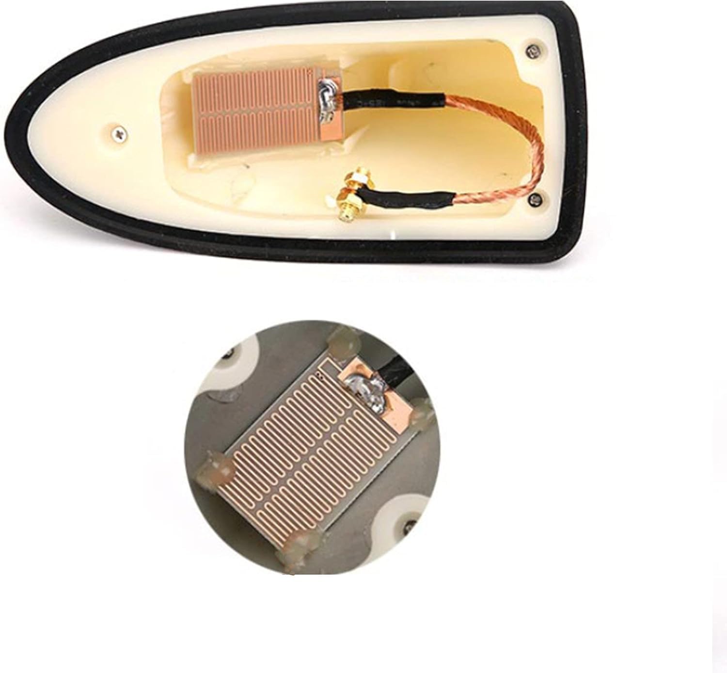 Antenna a Pinna di squalo per Auto Jeep Wrangler III Open off-Road (2007-2011), Antenna Impermeabile per Tetto Auto, Copertura per Antenna con Adesivo, F/Blu