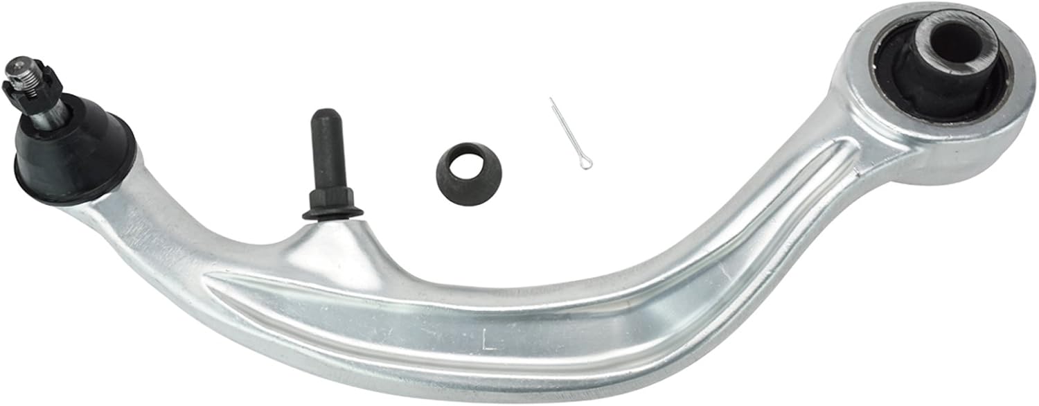 TRQ Front Left Rearward Control Arm with Ball Joint Drivers Side Compatible with 2003-2007 INFINITI G35 2003-2009 Nissan 350Z