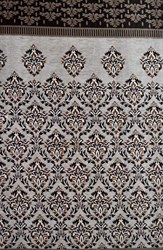Image of Home Sizzler 2 Piece Eyelet Polyester Window Curtain Set - 5 ft, Brown
