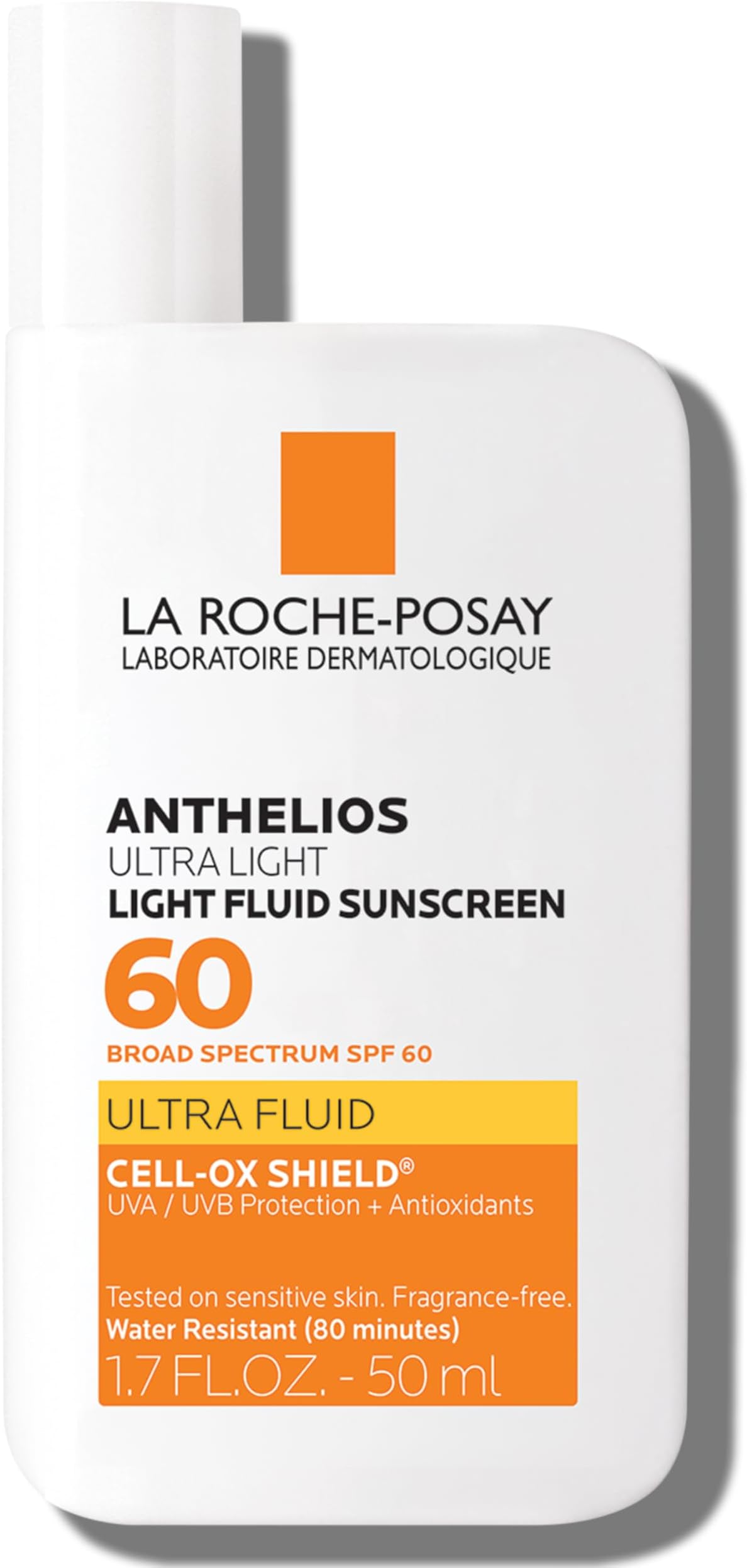 La Roche Posay La Roche-Posay Anthelios Light Fluid Face Sunscreen Broad Spectrum SPF 60, 50 ml