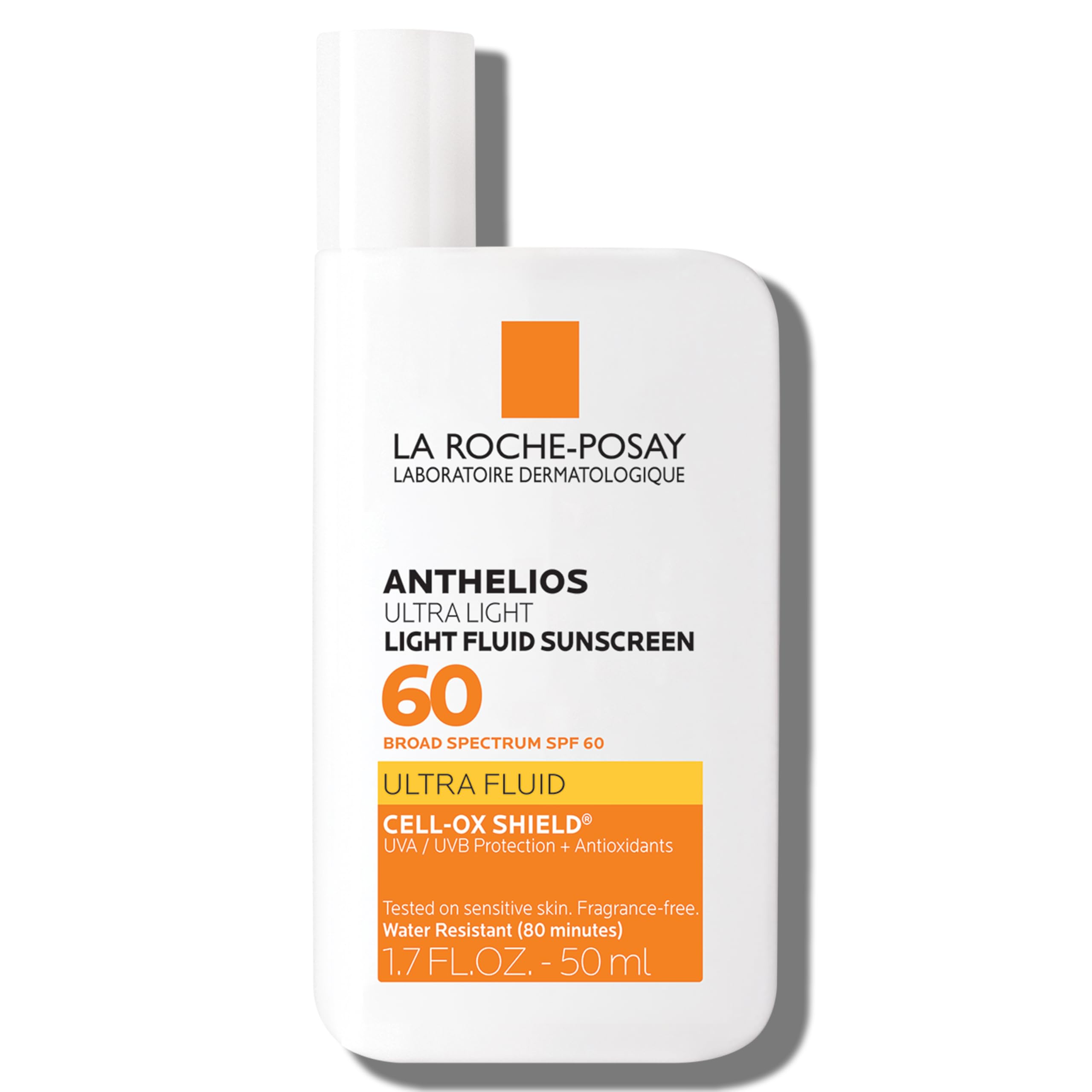 La Roche-Posay Anthelios Light Fluid SPF 60 Face Sunscreen | Broad Spectrum UVA/UVB Protection - main product image