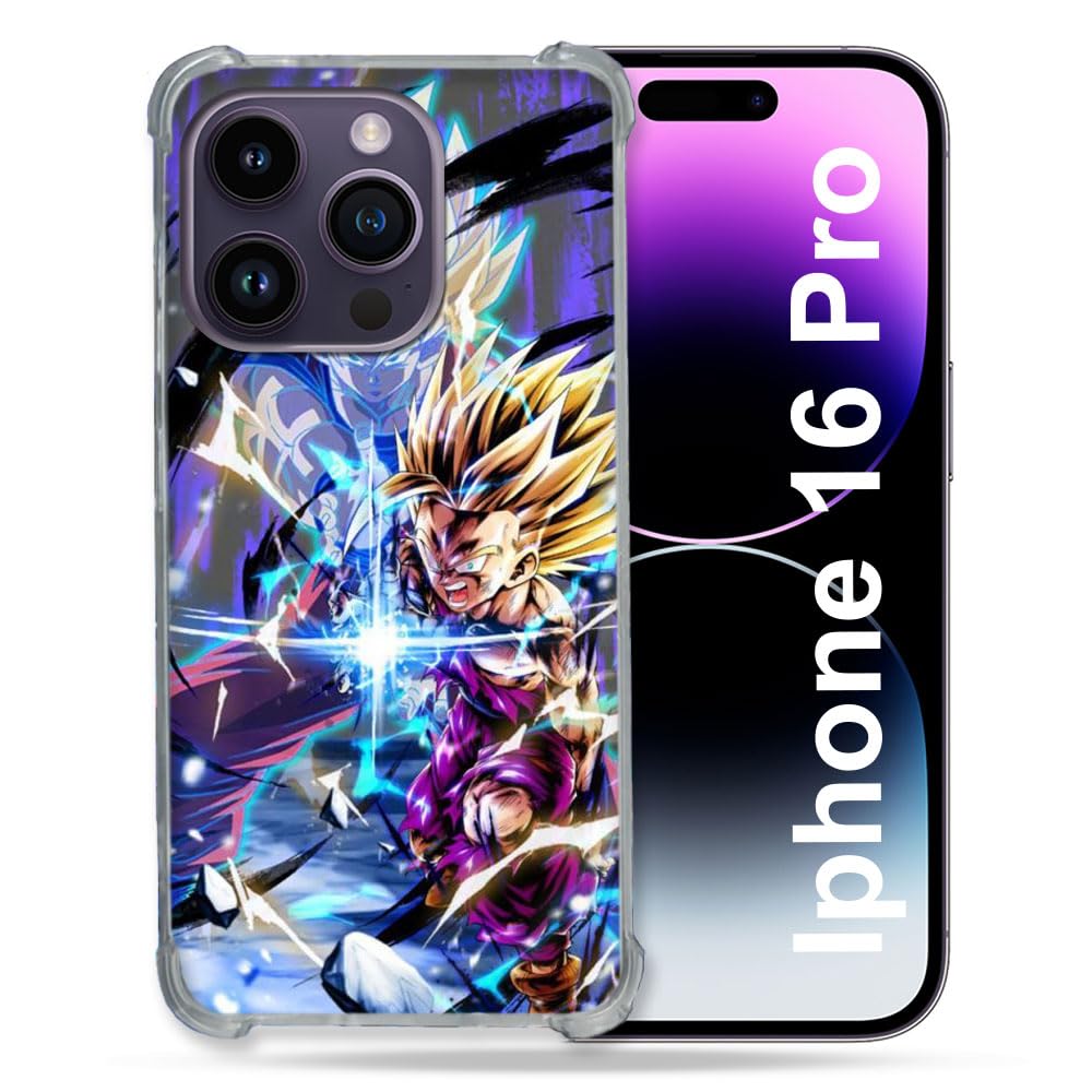Cokitec Reinforced Case for Apple iPhone 16 Pro Manga Dragon Ball Sangohan Duo