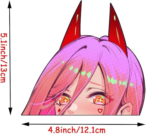 Miniatura 2 de Calcomanías de 5.1 pulgadas para automóvil, diseño de dibujos animados, para ventana, maletero, laptop, parachoques, tapa de depósito de