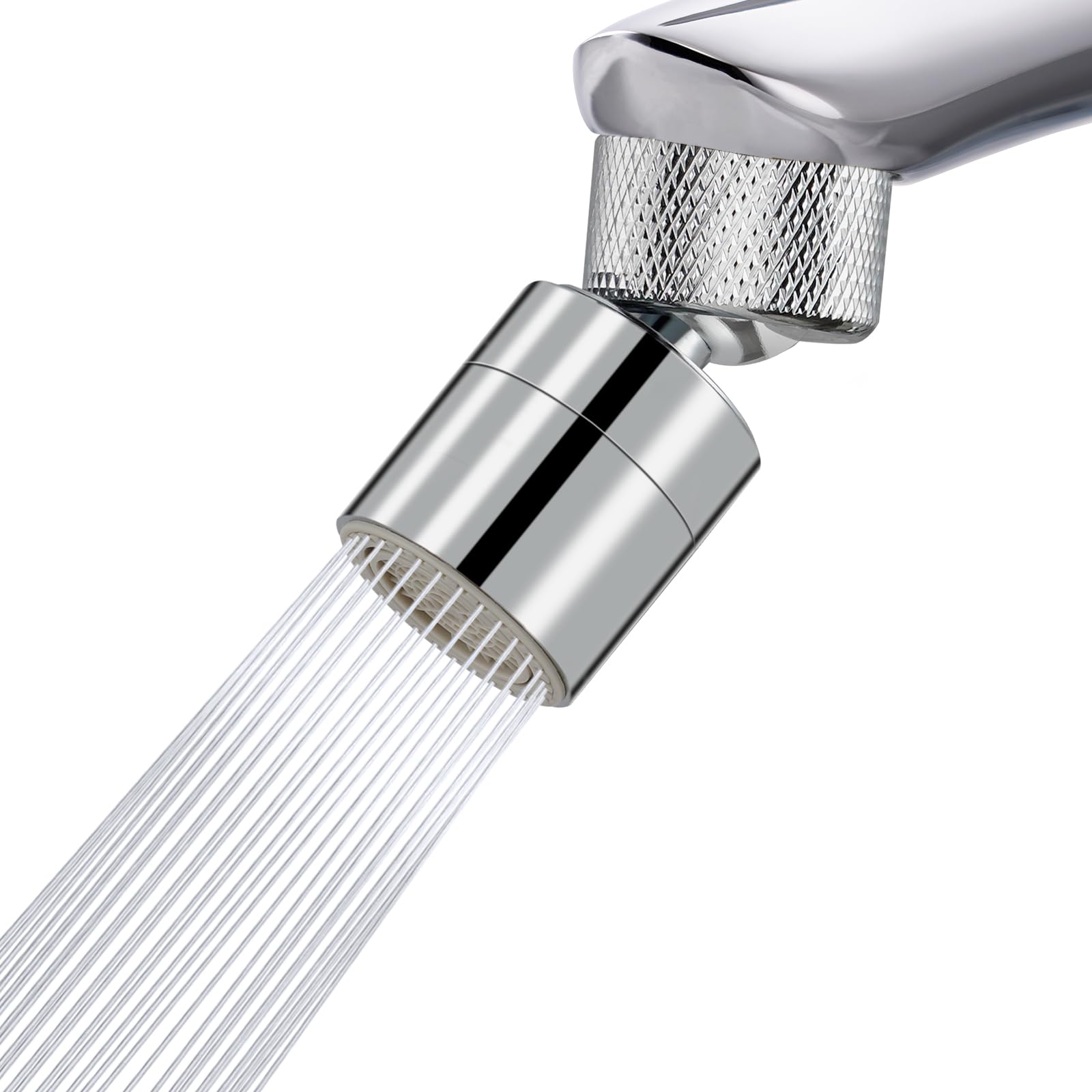Aireador de fregadero de cocina de metal para lavar platos cómodamente sin salpicaduras